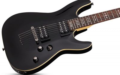 Schecter Omen-6 HH Electric Guitar in Gloss Black